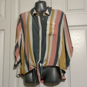 Olive & Oak Multicolor Striped Top
